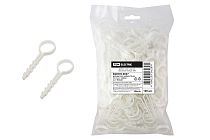 Дюбель-хомут круглый 16мм белый (100шт)  TDM