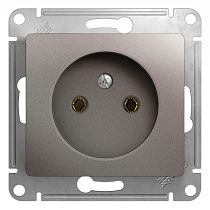 Glossa Платина Розетка без заземления Systeme Electric (Schneider Electric)