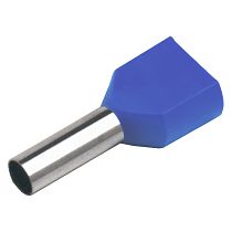 Наконечник-гильза General НШВИ(2) GNGI-E2-2x2,5-12 Синий, 100 штук