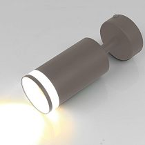 Спот на основании GWL-GU10-M-IP20 Одинарный Графит С Боковым рассеивателем Башня