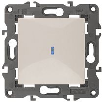 Выключатель ЭРА Elegance 14-1102-02 10А 250В слоновая кость одноклавишный с подсветкой