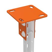 Опора вертикальная двойная для стойки 35х30 пятка 120х120 Промрукав