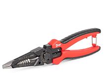 Мультитул-длинногубцы 205 мм серия ПРОФИ с функцией опрессовки, снятия изоляции и резки