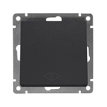 Выключатель одноклавишный перекрестный UNIVERSAL серия "Афина" графит