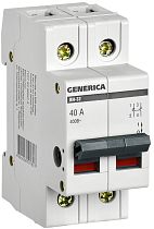 Выключатель нагрузки двухполюсный ВН-32 40А GENERICA IEK Выключатель нагрузки двухполюсный ВН-32 40А GENERICA IEK