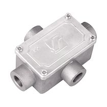 Коробка ответвительная алюминиевая, 4 ввода, М20х1,5 ,IP55, 118х83х42мм DKC