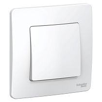 Blanca скрытая установка Белый Выключатель 1клавишный , 10А Systeme Electric (Schneider Electric)