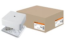 Коробка распаячная КР 100х100х44 ОП с клем. колодкой белая IP40  TDM