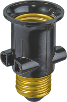 Патрон электрический Navigator NLA-E27-S-E27 переходник Е27 на розетку и Е27