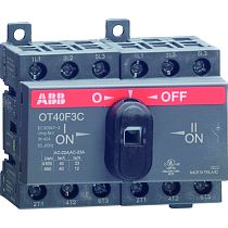 Рубильник реверсивный OT40F3C 40А (23А AC23) ABB