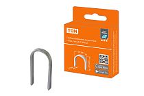 Скобы кабельные закаленные 10 мм, тип 28, 1000 шт, "Алмаз"  TDM