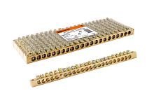 Шина "N" нулевая 8x12мм 22/2 (22 группы/крепеж по краям)  TDM