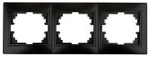Рамка для розеток и выключателей на 3 поста Intro Plano 1-503-05 антрацит