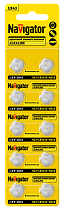 Элемент питания Navigator 95 662 NBT-05 (LR43, AG12, LR1142, BP10)