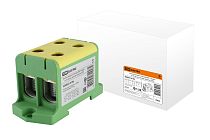 Клемма вводная силовая КВС 4 ввода 16-95 кв.мм. желтая/зеленая  TDM