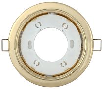 Светильник встраиваемый под лампу GX53 золото  IEK