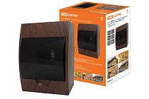 Бокс ЩРН-П-6 модулей навесной пластик IP41 "Эко" (бук)  TDM Бокс ЩРН-П-6 модулей навесной пластик IP41 "Эко" (бук)  TDM