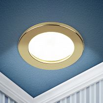 Светильник встраиваемый влагозащищенный ЭРА KL95 GD GX53 IP44 золото