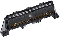 TEKFOR Шина N "ноль" в комбинированном DIN-изоляторе "Стойка" 8х12-(6+6)-Ч IEK