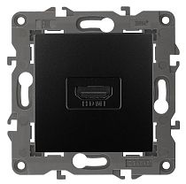 Розетка ЭРА Elegance 14-3114-05 антрацит HDMI Розетка ЭРА Elegance 14-3114-05 антрацит HDMI
