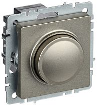 BRITE Светорегулятор поворотно-нажимной 600Вт СС10-1-0-БрШ шампань  IEK