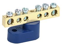 Шина нулевая ШНИ-6х9-6-У1-С на одном угловом изоляторе  IEK