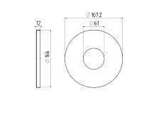 Накладка на стальную опору ЭРА НТУ черная