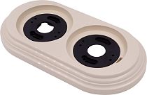 Рамка Лизетта двухпостовая пластик цвет Песочное золото Bironi