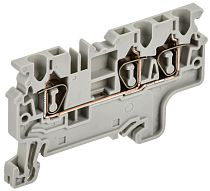 ARMAFIX Клемма пружинная CX2.5-3 2,5мм2 трехконтактная серая IEK