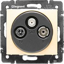 VALENA DIY Розетка TV-FM-SAT тип звезда слоновая кость