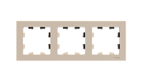 ATLASDESIGN 3-постовая РАМКА, универсальная, ПЕСОЧНЫЙ Systeme Electric (Schneider Electric)