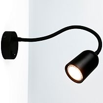 Бра на гибком основании GWL-GU10-M-IP20 Черный Чтец