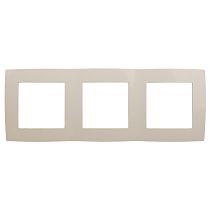 Рамка для выключателей и розеток тройная ЭРА 12 12-5003-02 пластик слоновая кость