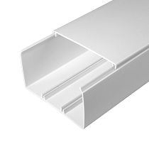 Кабель-канал белый двойной замок в г/к 100х60 (16м/уп) Промрукав