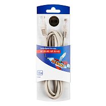 Патч-корд U/UTP RJ45-RJ45, CAT 5e, PVC серый, 1,5м REXANT