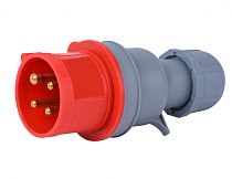 Вилка переносная 3Р+РЕ 32А 380В IP44 ВП-103 DEKraft