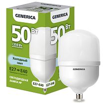 Лампа светодиодная HP 50Вт 230В 6500К E27-E40 GENERICA IEK