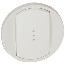 Лицевая панель для выключателя с подсветкой белая Celiane Legrand