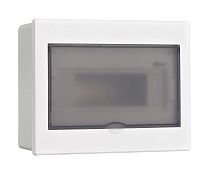 Корпус пласт. встраиваемый прозр. дв. 1 ряд 9 мод. IP41 ЩРВ-П