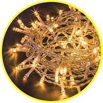 Гирлянда Navigator NGF-S01-100WW-5-6.5m-230-C8-TR-IP20