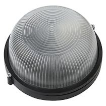 Светильник под лампу ЖКХ НБП/НПП 1301 круг черный без реш. General GCF-R-E27-60-IP65