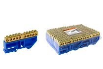 Шина "N" нулевая с изолятором на DIN-рейку 6х9мм стойка бол. 10 групп  TDM