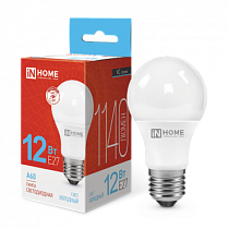 Лампа светодиодная LED-A60-VC 12Вт 230В Е27 6500К 1140Лм IN HOME Лампа светодиодная LED-A60-VC 12Вт 230В Е27 6500К 1140Лм IN HOME