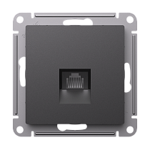 AtlasDesign Базальт Розетка компьютерная RJ45, кат. 6A, механизм Systeme Electric (Schneider Electric)