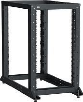 ITK LINEA F Стойка 2-рамная 24U 600х600-1000мм черная IEK