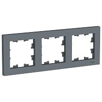 AtlasDesign Грифель Рамка 3 постовая , универсальная Systeme Electric (Schneider Electric) AtlasDesign Грифель Рамка 3 постовая , универсальная Systeme Electric (Schneider Electric)