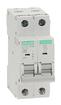 Автоматический выключатель 2P 10A х-ка C ВА-203 15кА DEKraft
