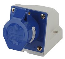 Розетка стационарная наружная ЭРА 113 2Р+РЕ  16А 220В IP44