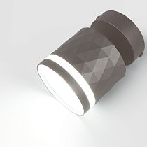 Спот на основании GWL-GX53-M-IP20 Одинарный Графит С боковым рассеивателем Ромб