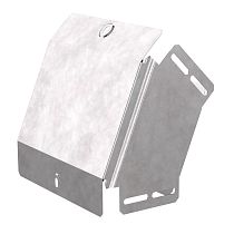 Угол вертикальный внешний 45 градусов с крышкой Стандарт 200х100 Промрукав